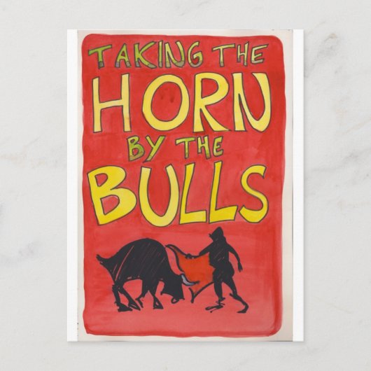 De Hoorn bij de Bulls pakken Briefkaart (Voorkant)