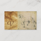 DE HOORZITTING OP HET ANTIEK PARCHMENTMonogram Visitekaartje (Achterkant)