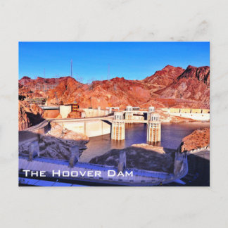 De Hoover Dam-ansichtkaart Briefkaart