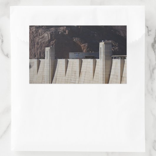 De Hoover-dam Rechthoekige Sticker (Tas)