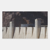 De Hoover-dam Rechthoekige Sticker (Voorkant)
