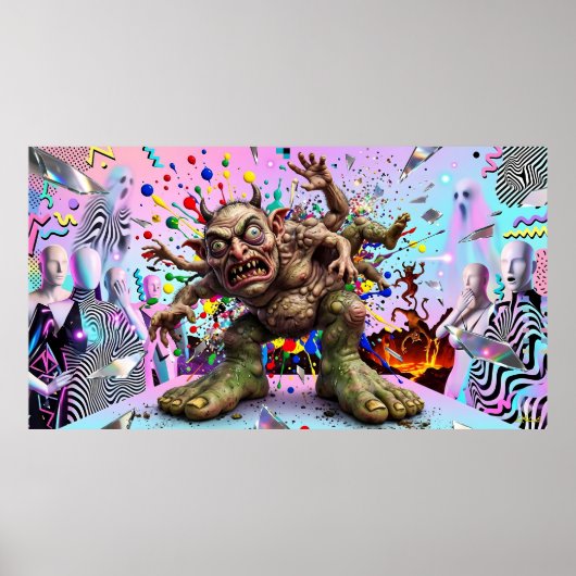 De Hopgoblin van Memphis Design Poster (Voorkant)