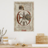 De Hoplite Tireless Warrior O Poster (Keuken)