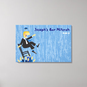 De Hora Chair Dance Bar Mitzvah Inlogbord Canvas Afdruk