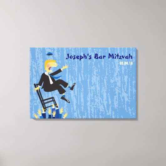 De Hora Chair Dance Bar Mitzvah Inlogbord Canvas Afdruk (Voorkant)