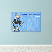 De Hora Chair Dance Bar Mitzvah Inlogbord Canvas Afdruk (Insitu (Houten vloer))