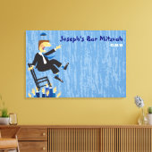 De Hora Chair Dance Bar Mitzvah Inlogbord Canvas Afdruk (Insitu (Woonkamer))