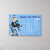 De Hora Chair Dance Bar Mitzvah Inlogbord Canvas Afdruk (Voorkant)