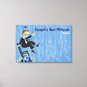 De Hora Chair Dance Bar Mitzvah Inlogbord Canvas Afdruk