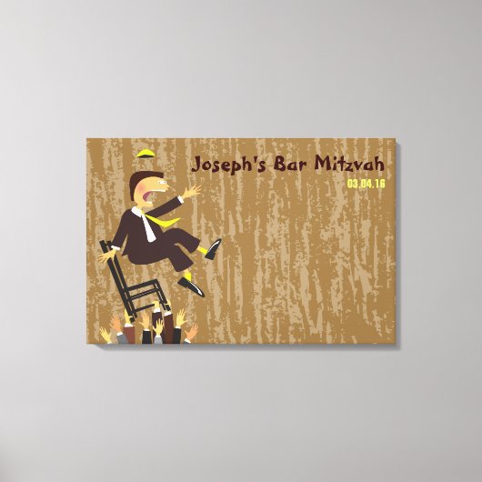 De Hora Chair Dance Bar Mitzvah Inlogbord Canvas Afdruk (Voorkant)