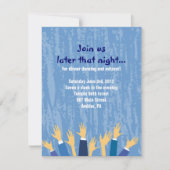 De Hora-stoel Dance Bar Bat Mitzvah Party Card Kaart (Voorkant)