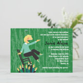 De Hora Stoel Dans voor Bat Mitzvah Uitnodiging (Staand voorkant)