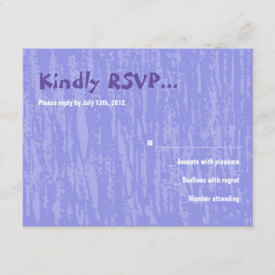 De Hora-stoelenbat Mitzvah Reply Card RSVP Kaartje
