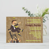 De Hora-voorzitter dansbar Mitzvah nodigt uit Kaart (Staand voorkant)