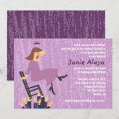 De Hora-voorzitter dansbat Mitzvah nodigt uit Kaart (Voorkant / Achterkant)