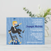 De Hora-voorzitter dansbat Mitzvah nodigt uit Kaart (Staand voorkant)