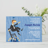 De Hora-voorzitter dansbat Mitzvah nodigt uit Kaart (Staand voorkant)