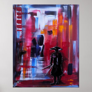 De Horizon Schildering van de Samurai door Alfred Poster