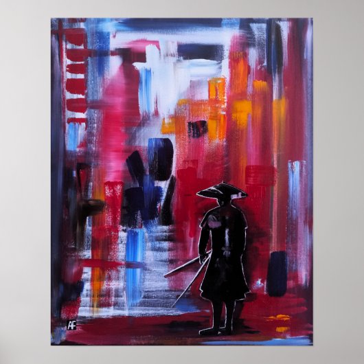 De Horizon Schildering van de Samurai door Alfred Poster (Voorkant)