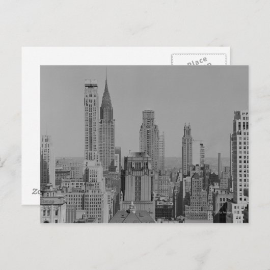 De horizon van de stad briefkaart (Voorkant / Achterkant)