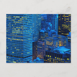 De Horizon van de Stad van New York bij Briefkaart