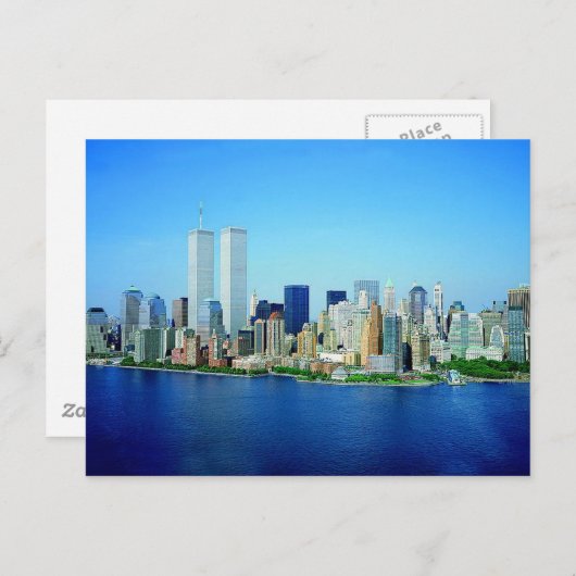 De Horizon van de Stad van New York Briefkaart (Voorkant / Achterkant)