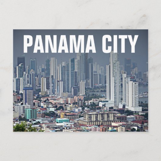 De Horizon van de Stad van Panama Briefkaart (Voorkant)