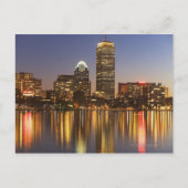De horizon van de V.S., Massachusetts, Boston bij Briefkaart (Voorkant)