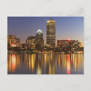 De horizon van de V.S., Massachusetts, Boston bij Briefkaart