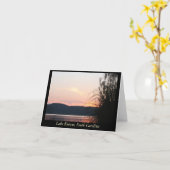 De Horizon van de Zonsondergang van Keowee van het Kaart (Gele Bloem)