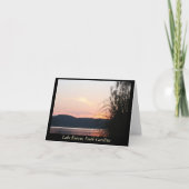 De Horizon van de Zonsondergang van Keowee van het Kaart (Voorkant)