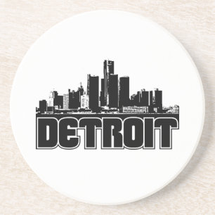 De Horizon van Detroit Zandsteen Onderzetter