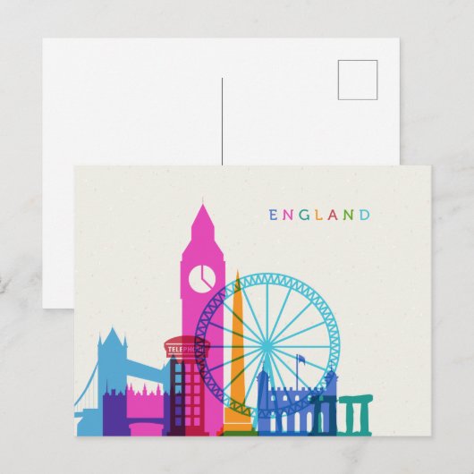 De Horizon van Engeland Briefkaart (Voorkant / Achterkant)