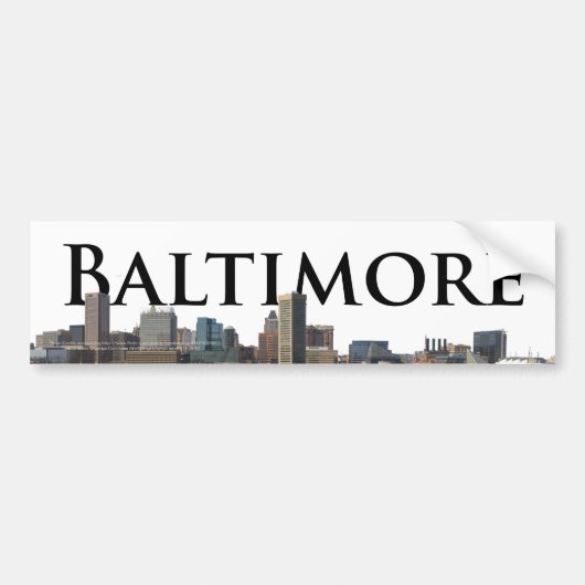 De Horizon van het M.D. van Baltimore met Bumpersticker (Voorkant)