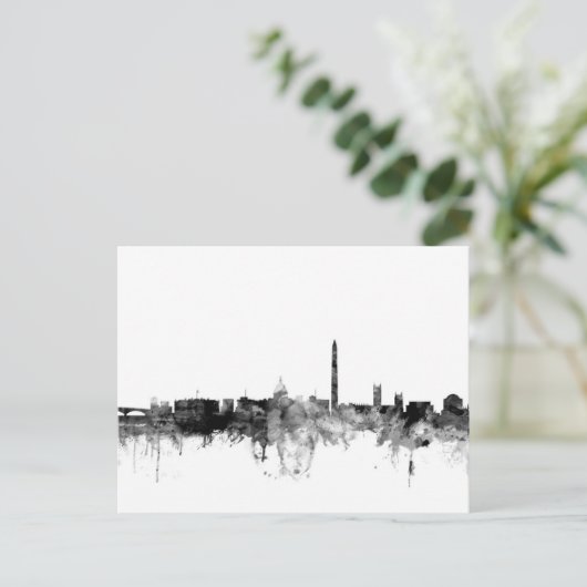 De Horizon van het Washington DC Briefkaart (Staand voorkant)