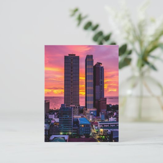 De Horizon van Manilla Filippijnen Briefkaart (Staand voorkant)