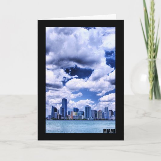 De horizon van Miami - Wenskaart Kaart (Voorkant)