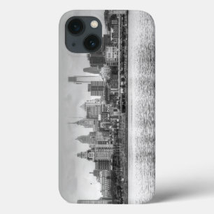 De horizon van Philadelphia in zwart-wit Case-Mate iPhone Case