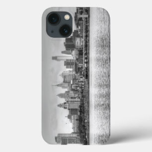 De horizon van Philadelphia in zwart-wit Case-Mate iPhone Case