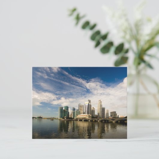 De horizon van Singapore Briefkaart (Staand voorkant)