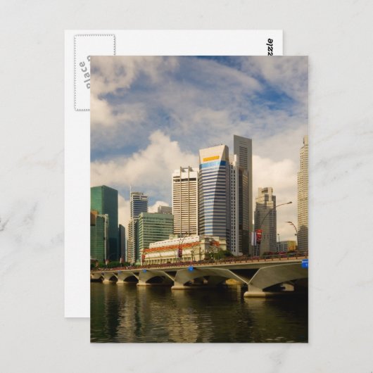 De horizon van Singapore Briefkaart (Voorkant / Achterkant)