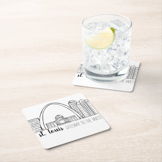 De Horizon van St.Louis Kartonnen Onderzetters (Insitu)