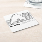 De Horizon van St.Louis Kartonnen Onderzetters (Schuin)