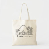 De Horizon van St.Louis Tote Bag (Voorkant)