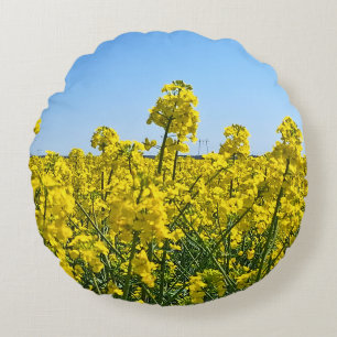 De Horizonlijn - Kleuren van Wilde Natuur Roemenië Rond Kussen