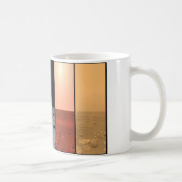 De horizons van Venus Earth Moon Mars en Titan Koffiemok