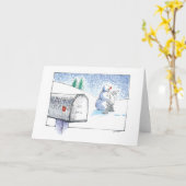 De horizontale kaart van de Brievenbus - (Gele Bloem)