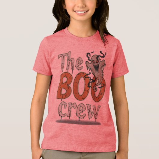 De horror van de Boo Crew Tri-Blend Shirt (Voorkant)