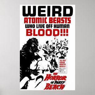 De horror van partijstrand poster