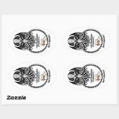 De Horrors PURRen door Ovale Sticker (Vel)